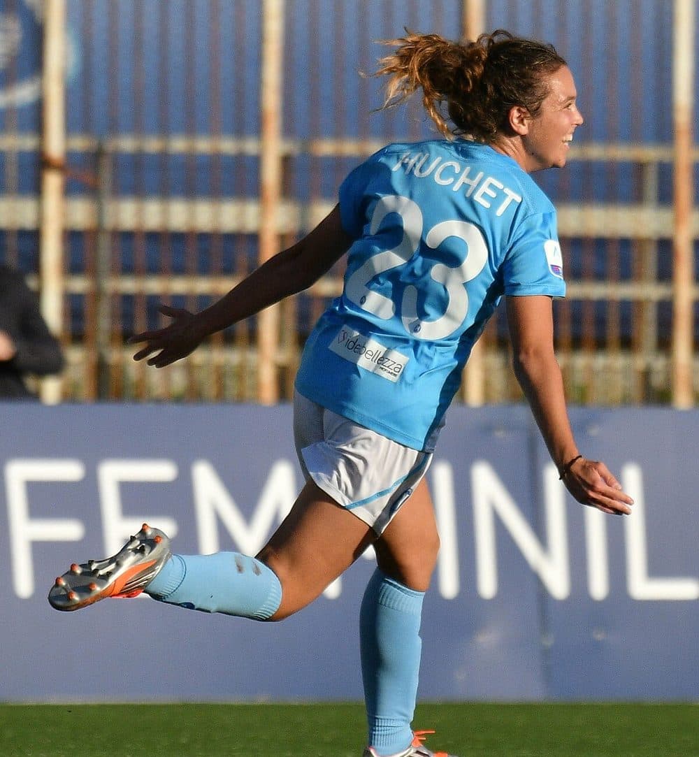Sarah Huchet in the Napoli Femminile shirt